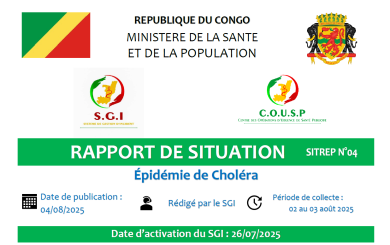 Epidémie de choléra : rapport de situation N°4